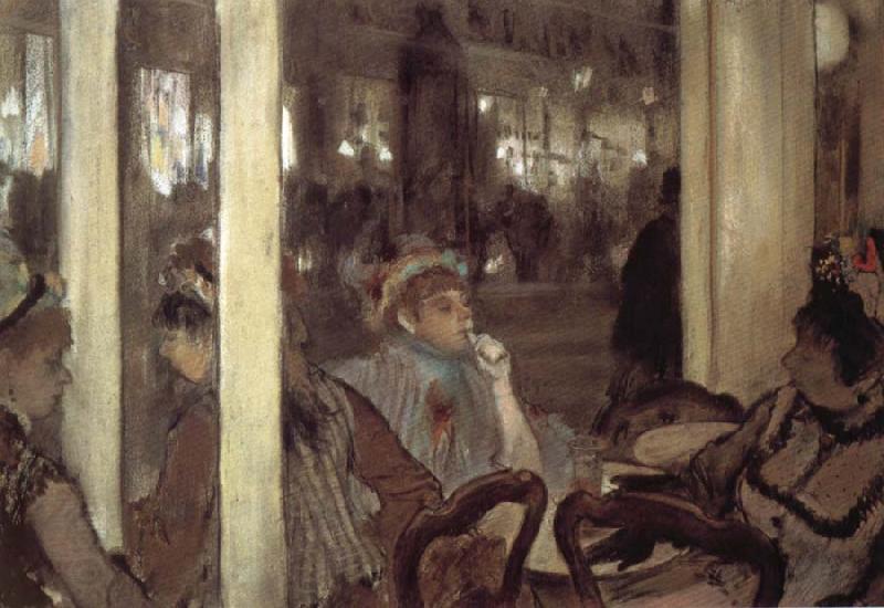 Edgar Degas Women in open air cafe